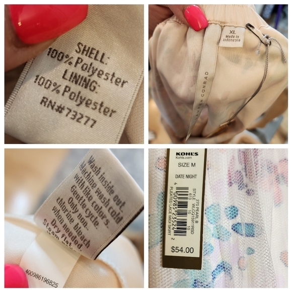 NWT LC Lauren Conrad Floral Pleated Mesh Skirt Stretch Waist Size XL Fairycore - Picture 2 of 15